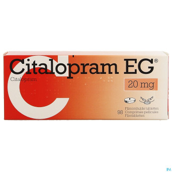 Citalopram eg pi pharma comp 98x20mg pip
