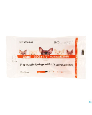 Caninsulin seringue insuline vide 0,5ml 30