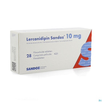 Lercanidipin sandoz 10mg comp 28 x 10 mg