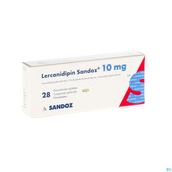 Lercanidipin sandoz 10mg comp 28 x 10 mg