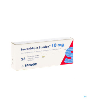 Lercanidipin sandoz 10mg comp 28 x 10 mg