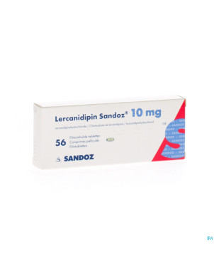 Lercanidipin sandoz 10mg comp 56 x 10 mg