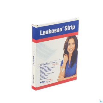 Leukosan strip ster  3x 75mm blanc    2x 5 7262807