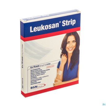 Leukosan strip ster  6x 75mm blanc    2x 3 7262808