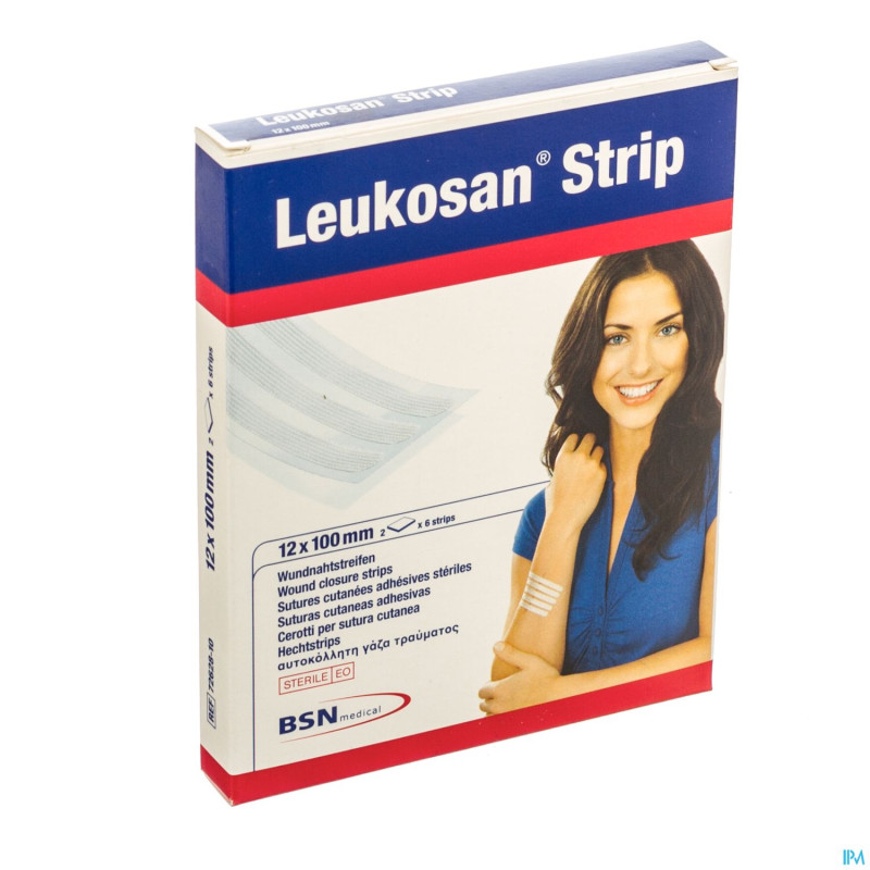 Leukosan strip ster 12x100mm blanc    2x 6 7262810