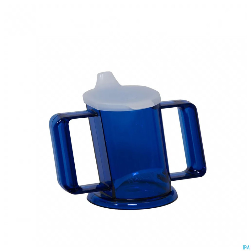 Handycup gobelet obliq bleu + 2 bec 237ml henrotek
