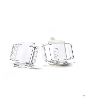 Handycup gobelet obliq bleu + 2 bec 237ml henrotek