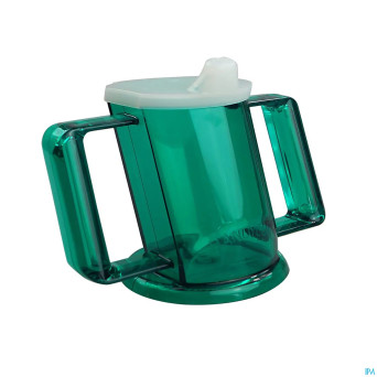 Handycup gobelet obliq vert + 2 bec 237ml henrotek