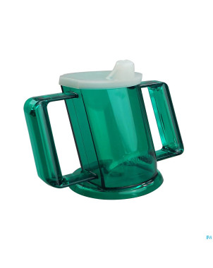 Handycup gobelet obliq vert + 2 bec 237ml henrotek