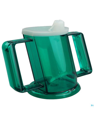 Handycup gobelet obliq vert + 2 bec 237ml henrotek