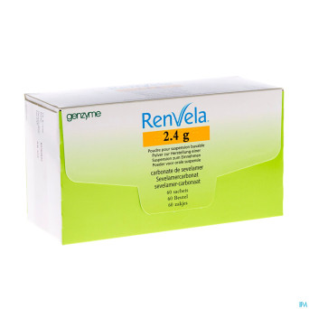 Renvela 2,4 g pulv susp buvable sach 60 x 2,4 g