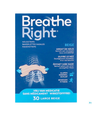 Breathe right tan large 30 pack