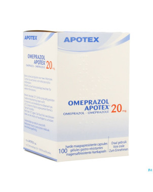 Omeprazol apotex caps 100 x 20 mg