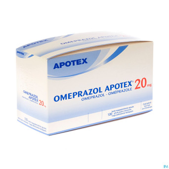 Omeprazol apotex caps 100 x 20 mg