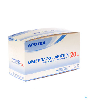 Omeprazol apotex caps 100 x 20 mg