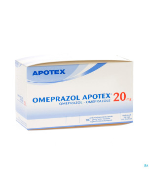 Omeprazol apotex caps 100 x 20 mg
