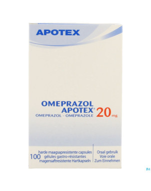Omeprazol apotex caps 100 x 20 mg