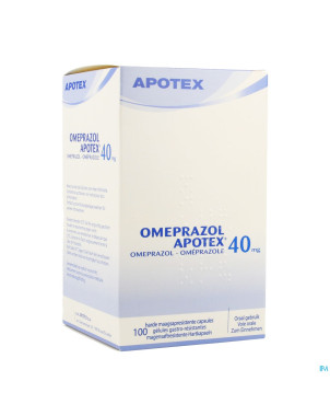 Omeprazol apotex caps 100 x 40 mg