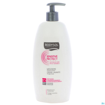 Bodysol sens.protect cr lavante corps/visage 500ml