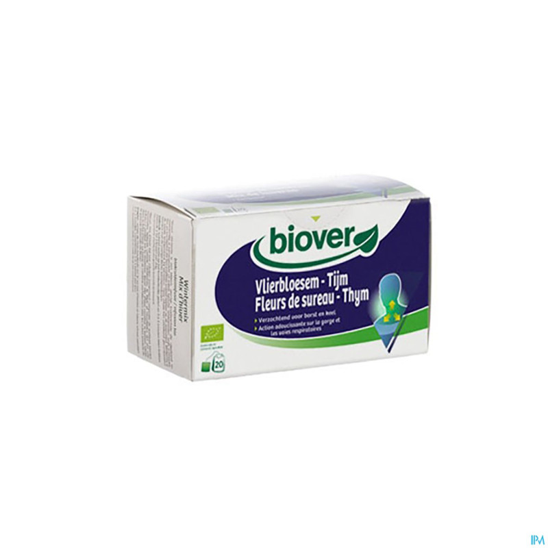 Biover fleurs de sureau-thym    infusettes 20x36g