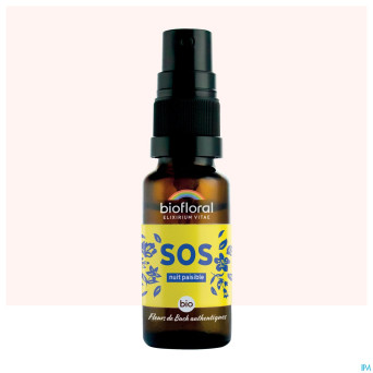 Biofloral remede secours nuit sol buv.  spray 20ml