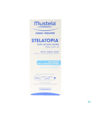 Mustela dp stelatopia huile de bain nf 200ml