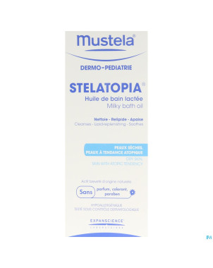 Mustela dp stelatopia huile de bain nf 200ml