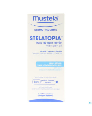 Mustela dp stelatopia huile de bain nf 200ml