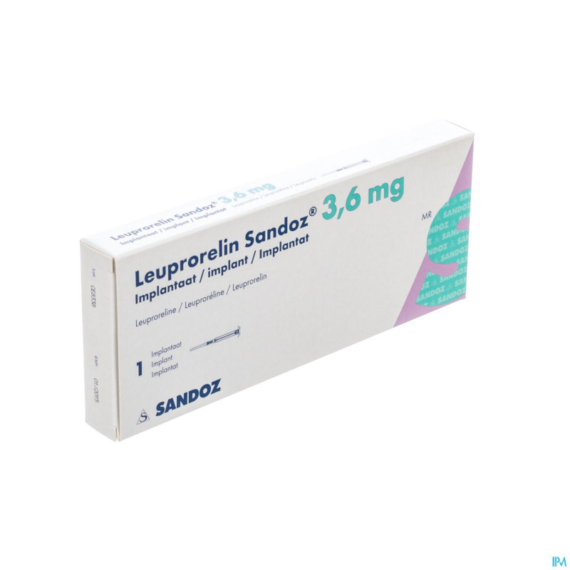 Leuproreline sandoz 3,6 mg implantaat
