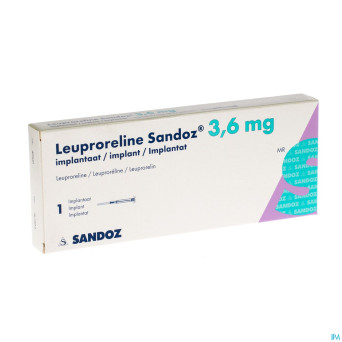 Leuproreline sandoz 3,6 mg implantaat
