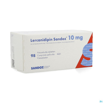 Lercanidipin sandoz 10mg comp 98 x 10 mg