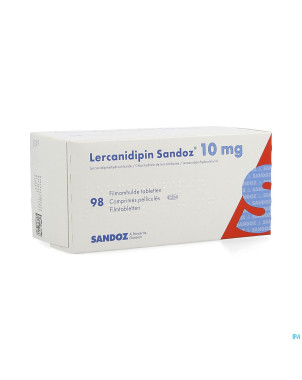 Lercanidipin sandoz 10mg comp 98 x 10 mg