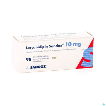 Lercanidipin sandoz 10mg comp 98 x 10 mg
