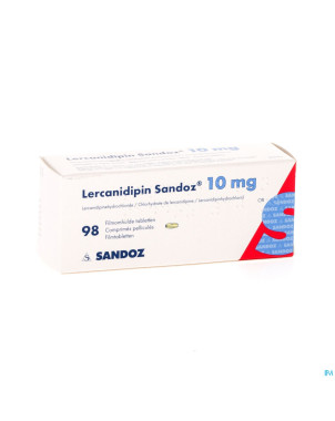 Lercanidipin sandoz 10mg comp 98 x 10 mg