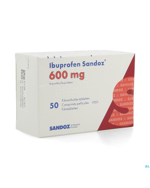 Ibuprofen sandoz 600mg comp pell 50