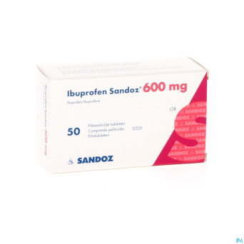 Ibuprofen sandoz 600mg comp pell 50