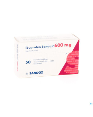 Ibuprofen sandoz 600mg comp pell 50