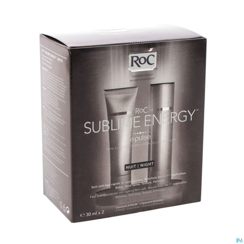 Roc sublime energy creme aa nuit 2x30ml