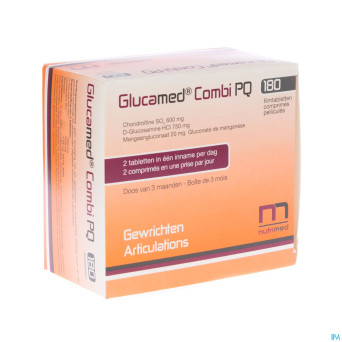 Glucamed combi pq blister comp enrob.180