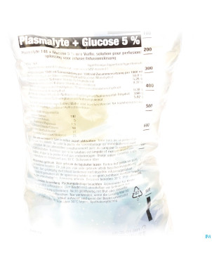 Bx plasmalyte 148+glucose5% viaflo 20 po  500ml iv