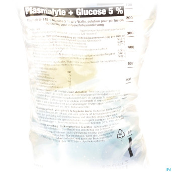 Bx plasmalyte 148+glucose5% viaflo 20 po  500ml iv