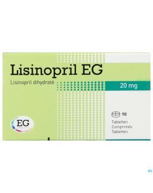 Lisinopril eg 20mg pi pharma comp  98x20mg pip