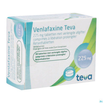 Venlafaxine teva comp liberation prol 30x225mg