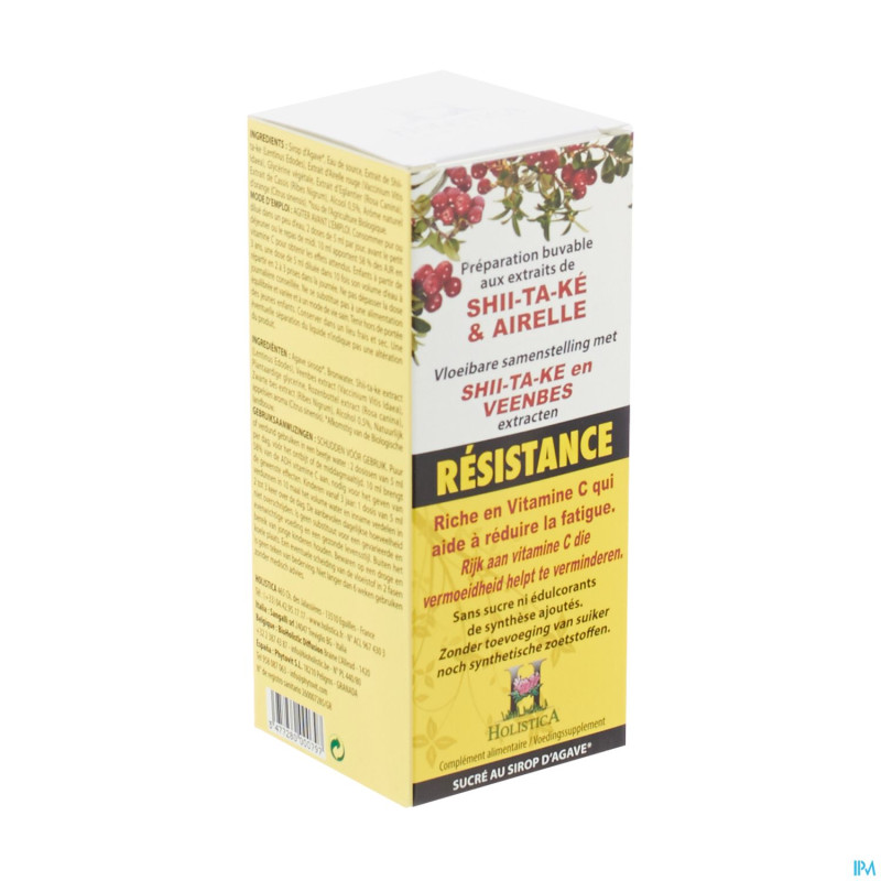 Sirop shii-ta-ke & airelle    150ml holistica
