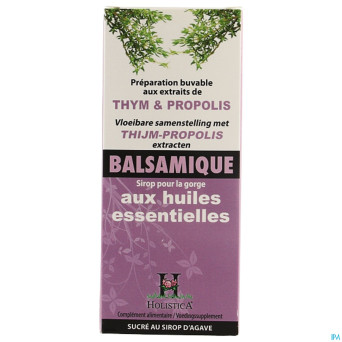 Sirop balsamique thym & propolis   150ml holistica