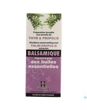 Sirop balsamique thym & propolis   150ml holistica