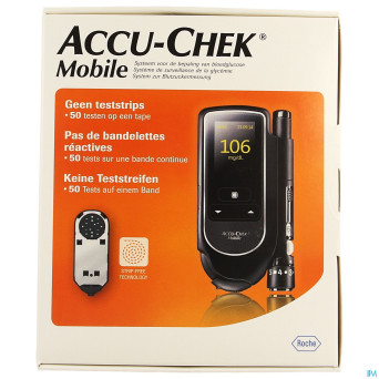 Accu chek mobile startkit (50tests+metre+piqueur)