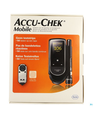 Accu chek mobile startkit (50tests+metre+piqueur)