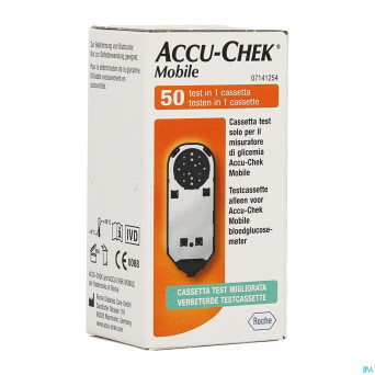 Accu chek mobile test cassette 50 tests 7141254171
