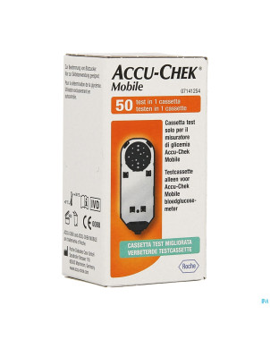 Accu chek mobile test cassette 50 tests 7141254171